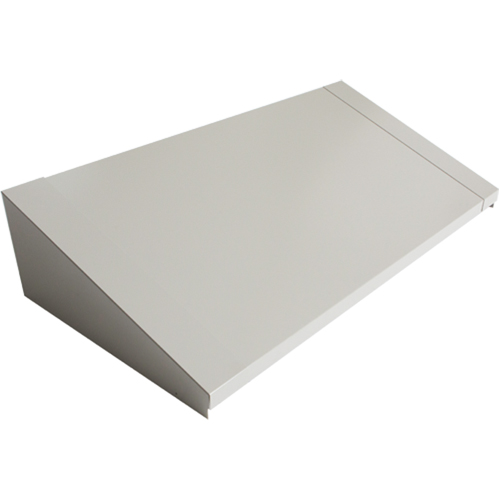Dessus inclin&eacute; pour casiers robustes enti&egrave;rement soud&eacute; Concorde, Bloc de 3, 18" p x 36" la x 6" ha, Gris, Acier Cantin et fils