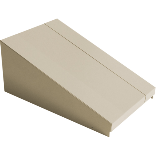 Dessus inclin&eacute; pour casiers robustes enti&egrave;rement soud&eacute; Concorde, Bloc de 1, 18" p x 12" la x 6" ha, Beige, Acier Cantin et fils
