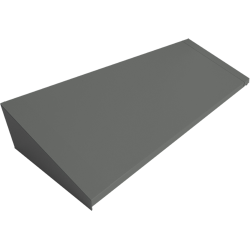 Dessus inclin&eacute; pour casiers robustes enti&egrave;rement soud&eacute; Concorde, Bloc de 4, 18" p x 48" la x 6" ha, Acier Cantin et fils