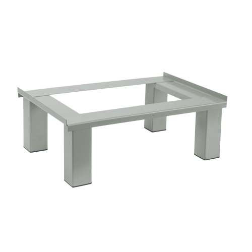 Free Standing Base, 4 Banks, 6" H x 48" W x 18" D, Grey, Steel Cantin et fils