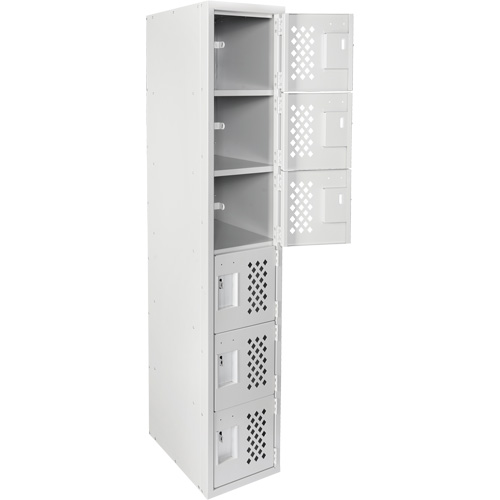 Clean Line Lockerettes, 6 -tier, 18" x 72" x 12", Steel Cantin et fils