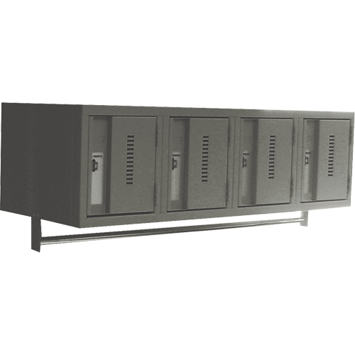 Casiers muraux robustes, Bloc de 4, 18" x 12" x 12", Acier Cantin et fils