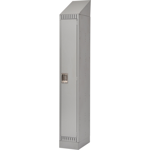 Lockers, 12" x 18" x 86", Steel, Grey, Knocked Down Cantin et fils