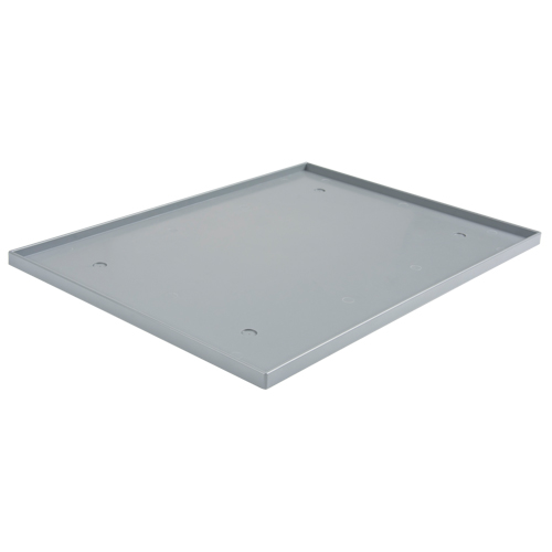 Fond de casier, Convient aux casiers 15" x 18", Gris fonc&eacute;, Plastique Cantin et fils
