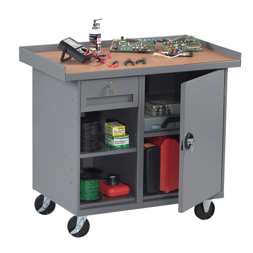 Armoire pour &eacute;tabli mobile, Stratifi&eacute; Surface Cantin et fils