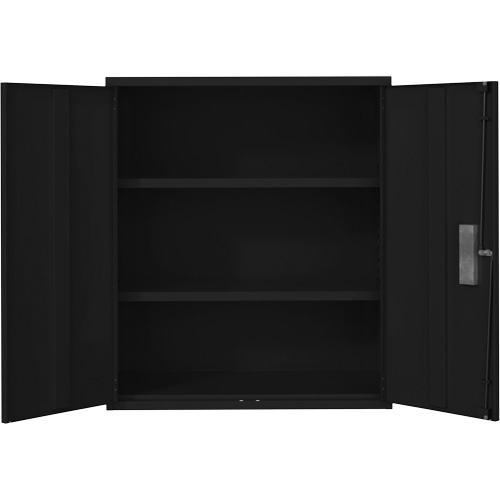 Lo-Boy Storage Cabinet, Steel, 2 Shelves, 42" H x 36" W x 18" D, Black Cantin et fils