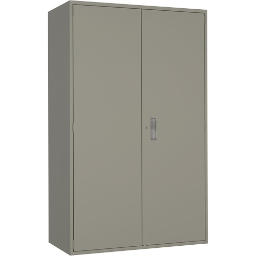 Extra Wide Hi-Boy Storage Cabinet, Steel, 4 Shelves, 72" H x 48" W x 24" D, Grey Cantin et fils