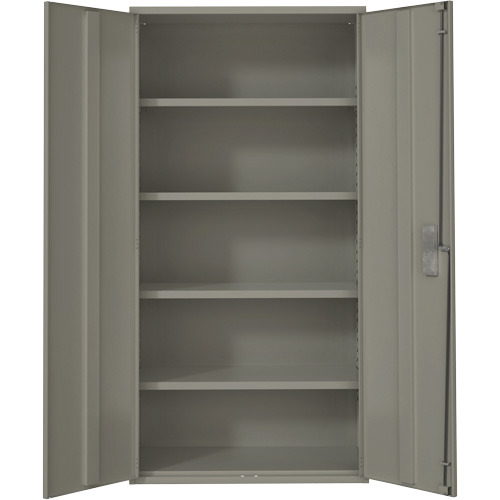 Hi-Boy Storage Cabinet, Steel, 4 Shelves, 72" H x 36" W x 18" D, Grey Cantin et fils