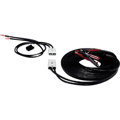 Heavy-Duty Fully Insulated Clamps with Side Terminal Adapters, 4 AWG, 500 A, 25' Cable Cantin et fils