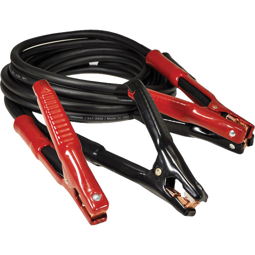 Super Heavy-Duty Booster Cable with Flexi-Spring Strain, 1/0 AWG, 800 A, 15' Cable Cantin et fils