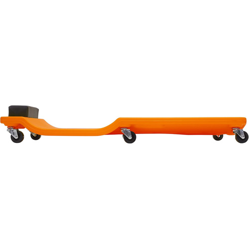 Sommier orange n&eacute;on &agrave; profil bas, en plastique robuste Cantin et fils