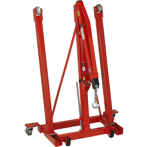 Grue pliante pour moteur, Capacit&eacute; 2500 lb (1,25 tonne) Cantin et fils