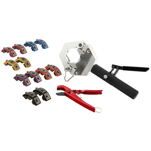 Ensemble sertisseur hydraulique pour tuyaux de climatisation Cantin et fils
