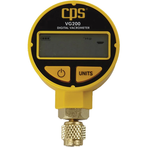 Digital Vacuum Gauge, Micron, Torr & Millibar with Case Cantin et fils