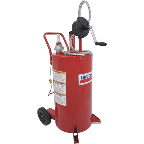 25-Gallon Steel Fuel Caddy with 2-Way Rotary Pump Cantin et fils