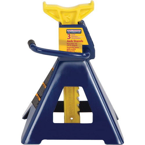 Jack Stand, Locking Handle/Ratchet, 3 tons Capacity, 19" H Cantin et fils