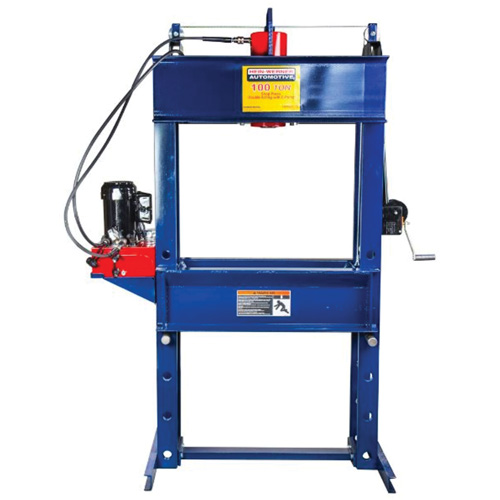 Double Acting Shop Press with Electric Pump, 100 tons Capacity Cantin et fils