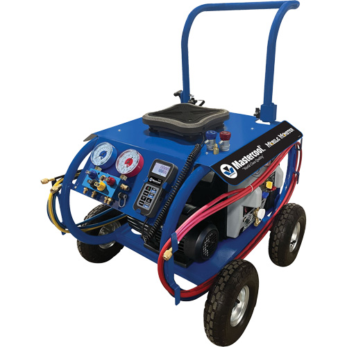 Station mobile robuste de r&eacute;cup&eacute;ration et de charge de r&eacute;frig&eacute;rant A/C automobile R134a  Mobile Monster Cantin et fils