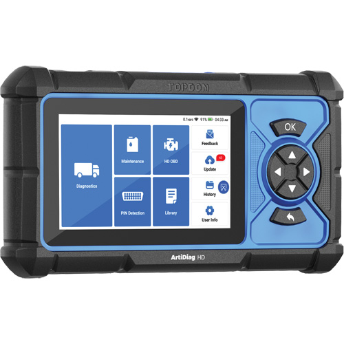 Outil de diagnostic robuste 5" ArtiDiag HD avec fonctions d'entretien Cantin et fils