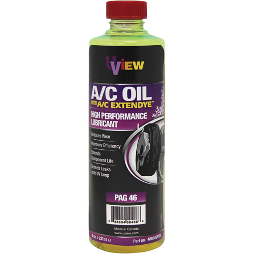 Huile PAG 46 avec ExtenDye pour syst&egrave;me de climatisation, 237 ml, Bouteille Cantin et fils