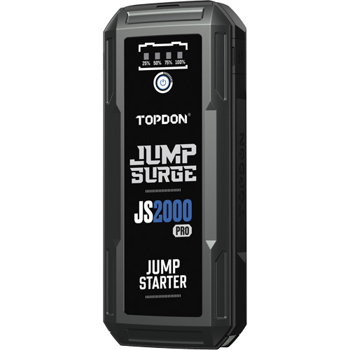 D&eacute;marreur de secours, banque d'alimentation et lampe de poche JumpSurge2000Pro &agrave; 2500 A de pointe Cantin et fils