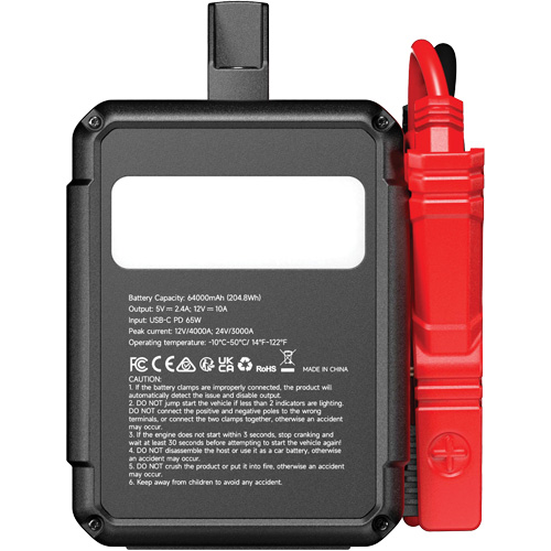 Survolteur V4000 HD 12 V/24 V 4000 A Cantin et fils