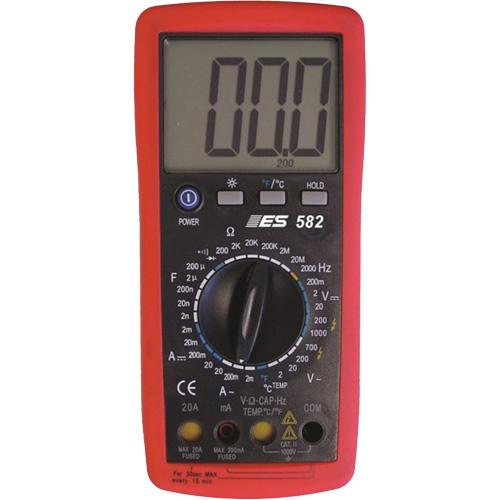 Deluxe Digital Multimeter with Amp Shutters Cantin et fils