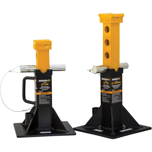 Heavy-Duty Jack Stand, Locking Pin, 22 Tons Capacity, 12-1/4" - 19-7/8" H Cantin et fils
