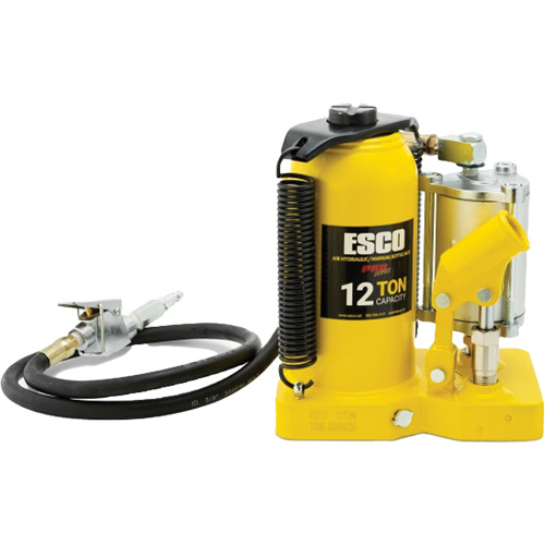 Cric-bouteille de s&eacute;rie Pro, 12 tonne(s), Air comprim&eacute;/hydraulique, 18-1/2" Hauteur &eacute;lev&eacute;e Cantin et fils