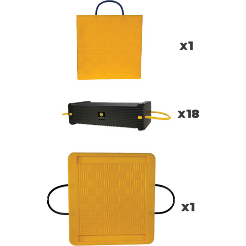 20-Piece CribLok Composite Cribbing System Kit Cantin et fils