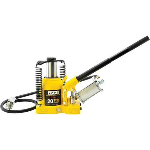 Cric bouteille de s&eacute;rie Pro "Shorty", 20 tonne(s), Air comprim&eacute;/hydraulique, 12-5/8" Hauteur &eacute;lev&eacute;e Cantin et fils