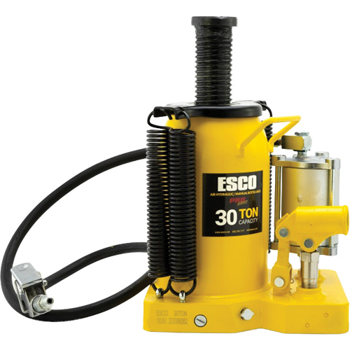 Pro Series  Bottle Jack, 30 tons, Air Hydraulic, 20" Raised Height Cantin et fils