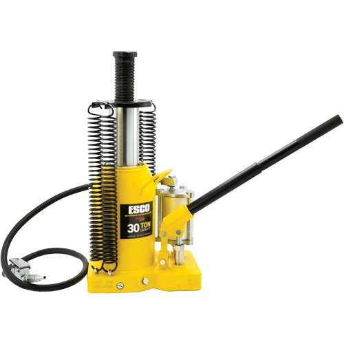 Pro Series  Bottle Jack, 30 tons, Air Hydraulic, 20" Raised Height Cantin et fils