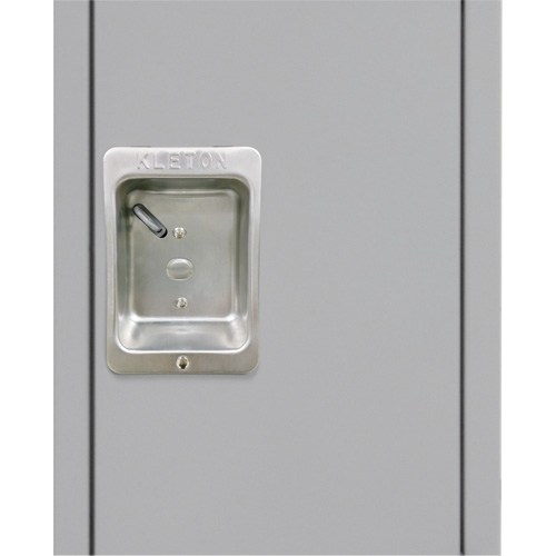 Lockers, 3 -tier, 12" x 18" x 86", Steel, Grey, Knocked Down Cantin et fils