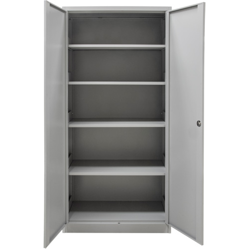 Hi-Boy Storage Cabinet, Steel, 4 Shelves, 72" H x 36" W x 18" D, Grey Cantin et fils
