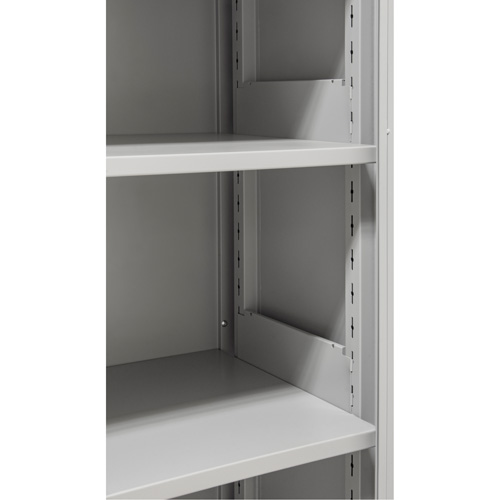 Hi-Boy Storage Cabinet, Steel, 4 Shelves, 72" H x 36" W x 18" D, Grey Cantin et fils