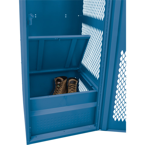 Casier pour &eacute;quipement avec porte, Acier, 24" la x 24" p x 72" h, Bleu fonc&eacute; Cantin et fils