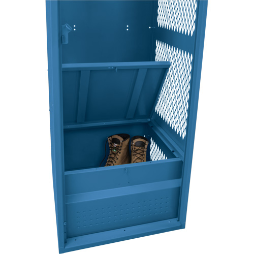 Gear Locker, Steel, 24" W x 18" D x 72" H, Dark Blue Cantin et fils