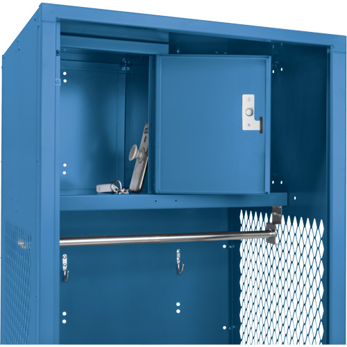 Gear Locker, Steel, 24" W x 18" D x 72" H, Dark Blue Cantin et fils