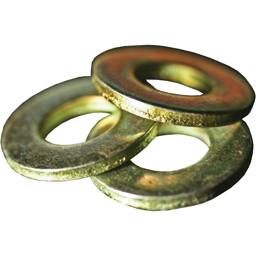 SAE Flat Washer, 3/8", Yellow Zinc Cantin et fils