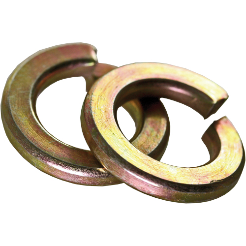 Split Lock Washer, 1/2", Yellow Zinc Cantin et fils