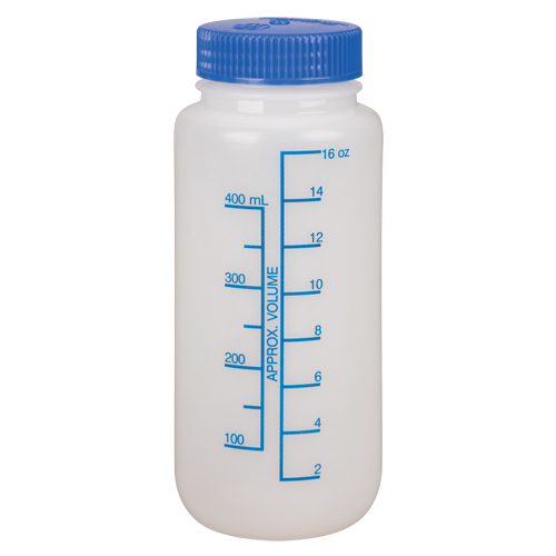 Wide-Mouth Bottles, Round, 16 oz., Plastic Cantin et fils