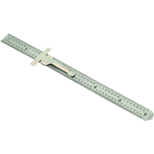 Pocket Rule, 6" L, Steel, 1/64" (1 mm) Graduations Cantin et fils