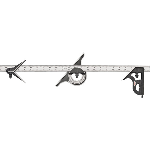 Combination Square , 4 pcs., Steel Cantin et fils