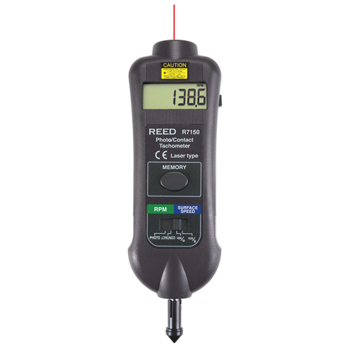 Professional Dual Function Tachometer, Contact/Photo (Non Contact) Cantin et fils