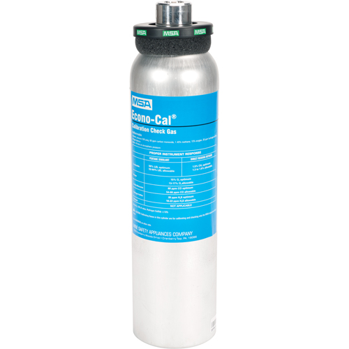 Gaz d'essai d'&eacute;talonnage, 4 M&eacute;lange de gaz, CH4/CO/H2S/O2, 34 litres Cantin et fils