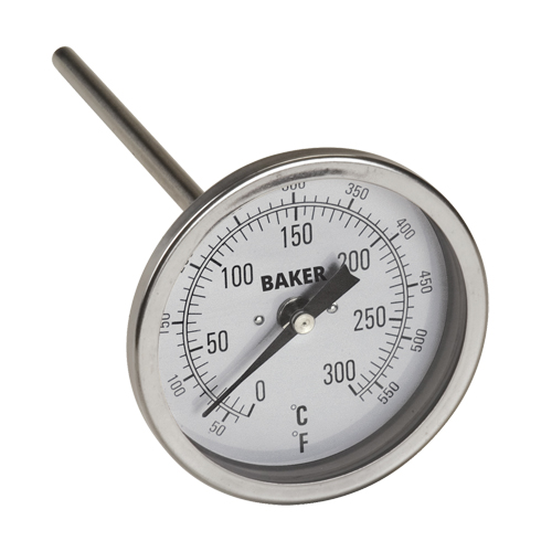 Bi-Metal Thermometers, Contact, Analogue, 50-550°F (0-260°C) Cantin et fils