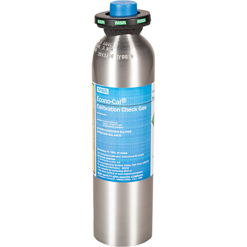 Gaz d'essai d'&eacute;talonnage, 1 M&eacute;lange de gaz, H2S, 34 litres Cantin et fils