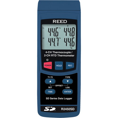 Thermom&egrave;tre &agrave; thermocouple pour enregistreur de donn&eacute;es avec certificat de calibration Cantin et fils
