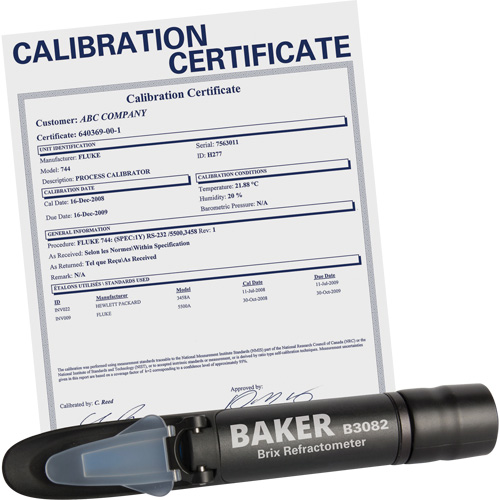 Refractometer with ISO Certificate, Analogue (Sight Glass), Br Cantin et fils